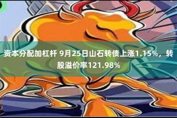 资本分配加杠杆 9月25日山石转债上涨1.15%，转股溢价率121.98%