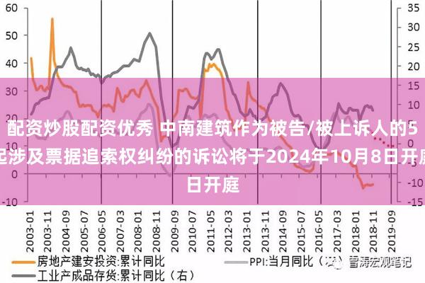 配资炒股配资优秀 中南建筑作为被告/被上诉人的5起涉及票据追索权纠纷的诉讼将于2024年10月8日开庭