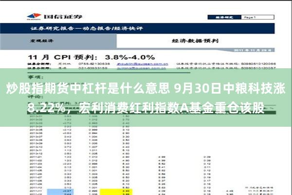 炒股指期货中杠杆是什么意思 9月30日中粮科技涨8.22%，宏利消费红利指数A基金重仓该股